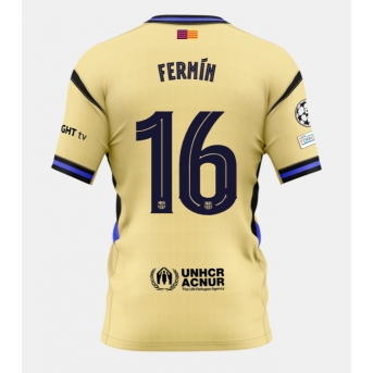 Billige Fotballdrakt Barcelona Fermin Lopez #16 Replika Bortedrakt 2025-26 Kortermet
